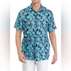 Vineyard Vines NWT Floral Printed Linen Men's Shirt - M - NWT